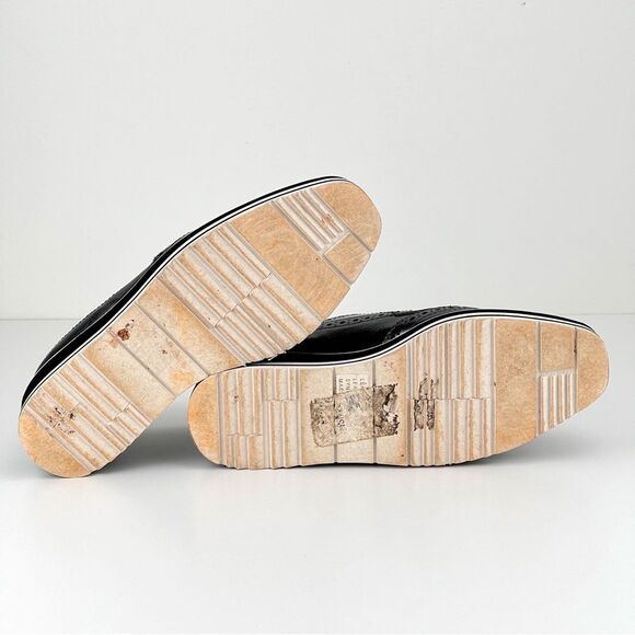 Anthropologie Silent D Metallic Platform Oxfords - Silver - Picture 9 of 9